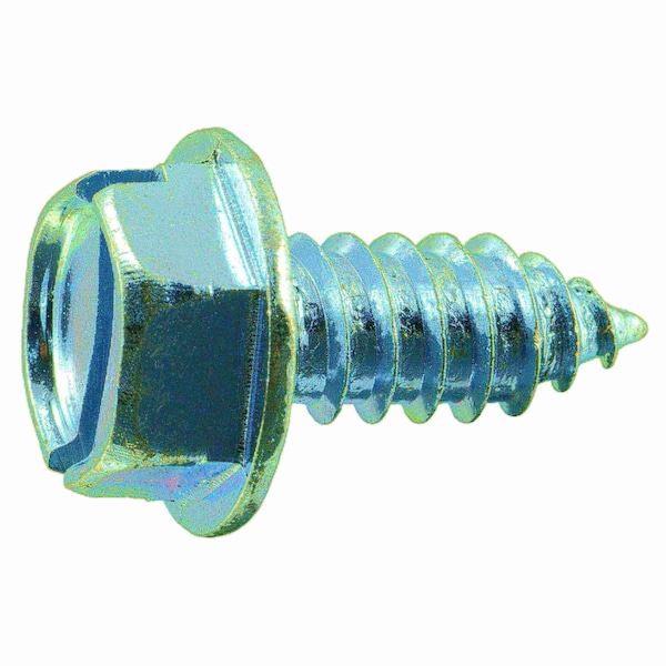 Midwest Fastener Sheet Metal Screw, 5/16" x 3/4 in, Zinc Plated Steel Flange Hex Head Slotted Drive, 10 PK 37623 - main